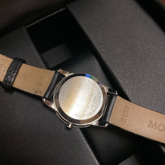 Movado Museum Classic Black Leather Strap Watch - Picture 5 of 8
